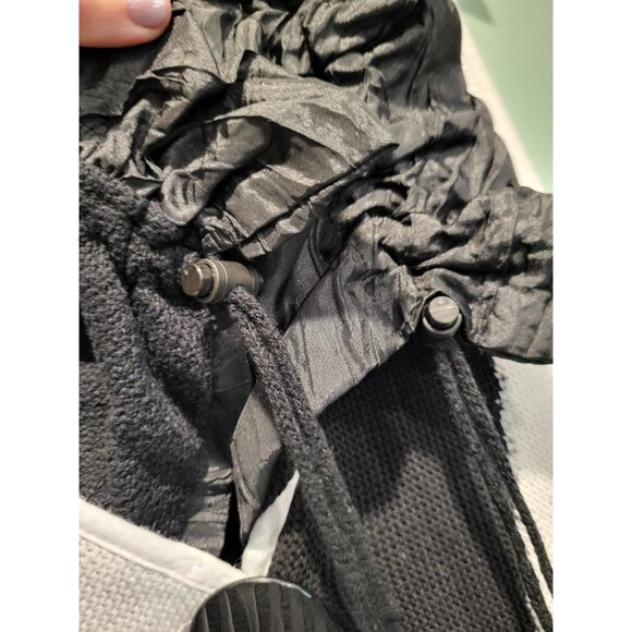 Tivoli Of Ireland Black White Artst Knit Long Sweater Vest Pockets Sz L - Picture 3 of 6